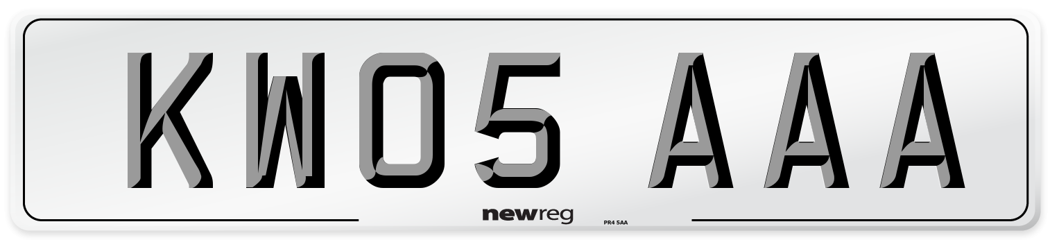 KW05 AAA Number Plate from New Reg